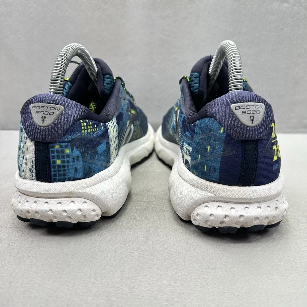 Womens Size 8 (B) Brooks Ghost 12 Shoes Boston Marathon 2020 Blue Skyline
